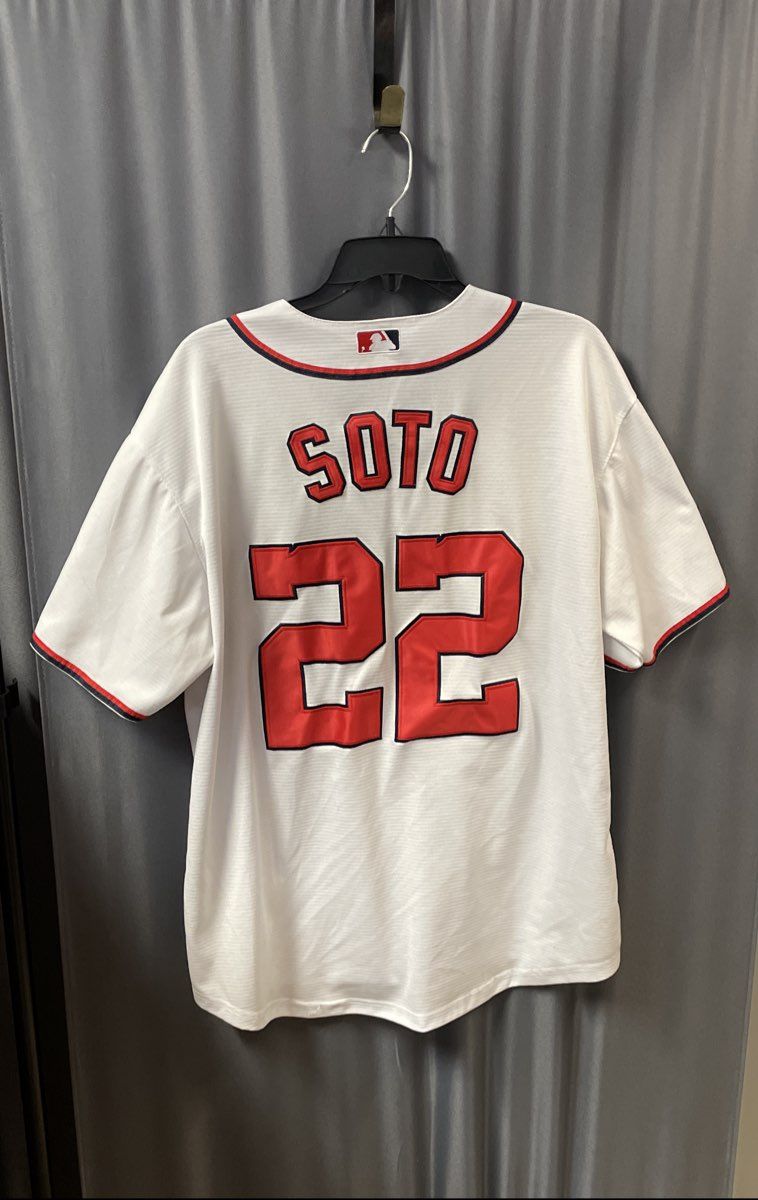Majestic Men's Washington Nationals Juan Soto 2019 World Series Jersey White XL