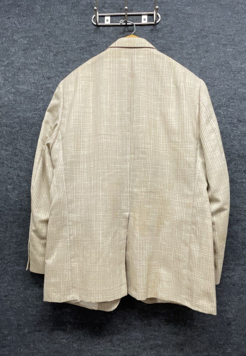Vintage 80s Kingsridge Men's Plaid Blazer & Sansabelt Brown Pants Suit Set