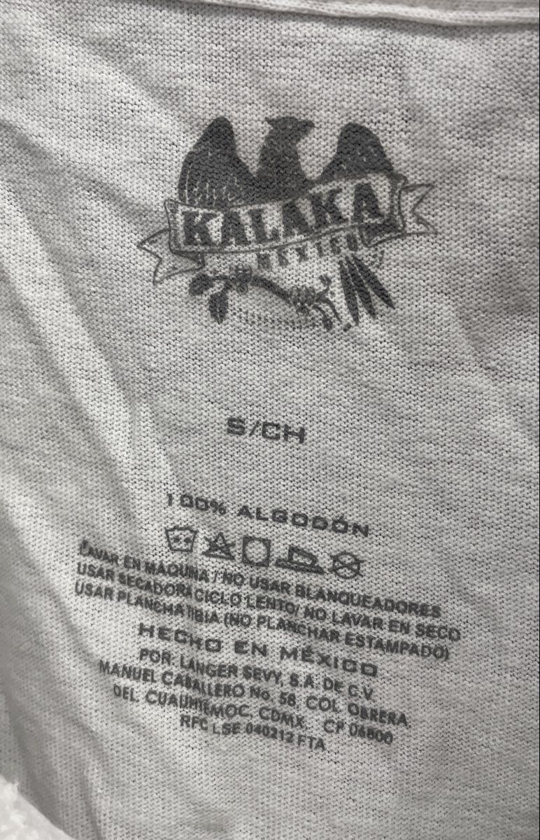 Kalaka Men's White Sugar Skull Headphone Graphic T-shirt Ciudad De Mexico Sz S