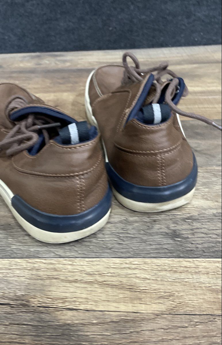 Goodfellow & Co Men's Brown Moc Toe Casual Lace Up Sneaker Shoes Size 9