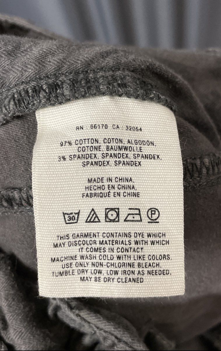 Pilcro and the Letterpress Women's Gray Utility Moto Zipper Pocket Pants Sz 6P