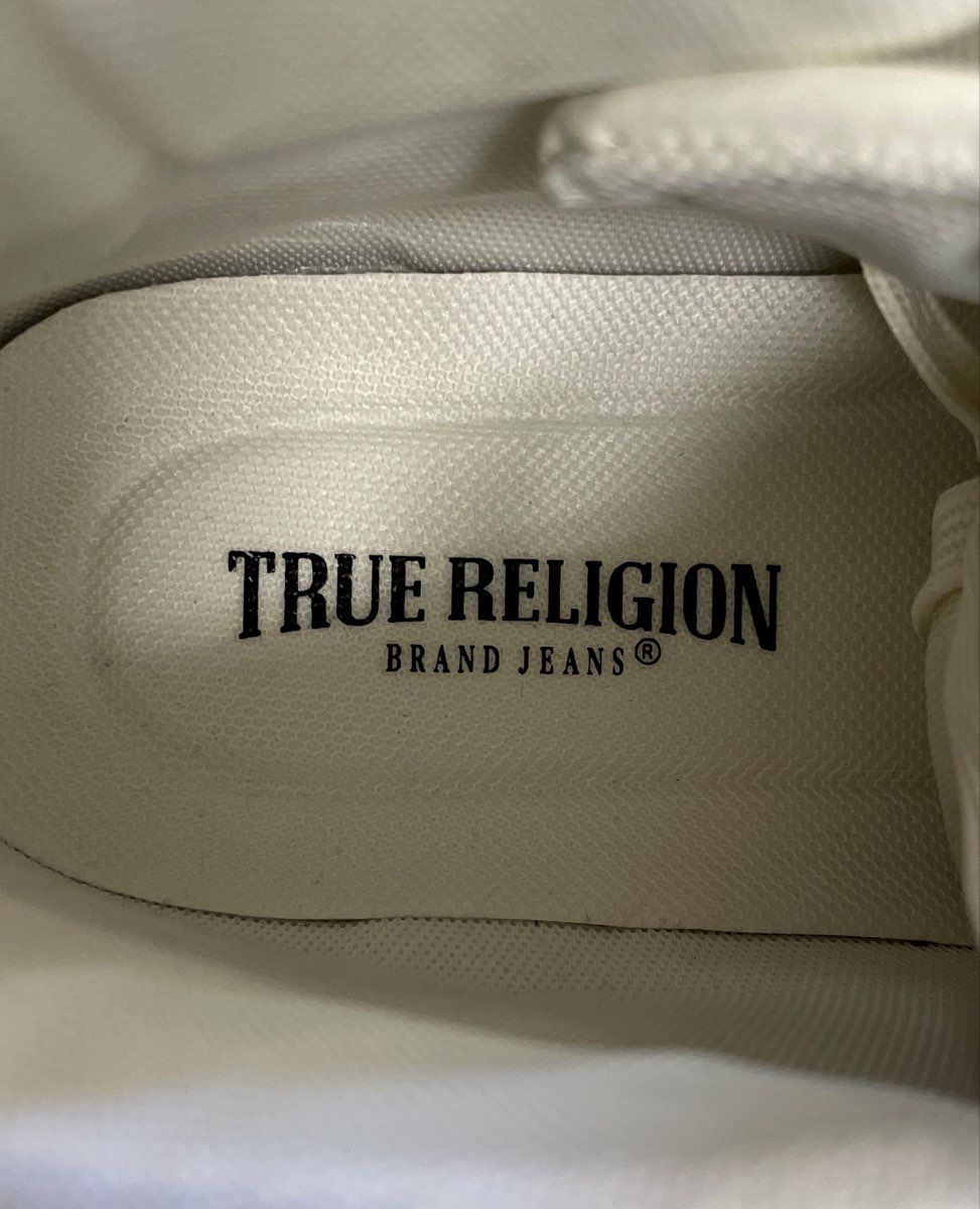 True Religion Men's White Gum Classic High Top Sneakers Size 11