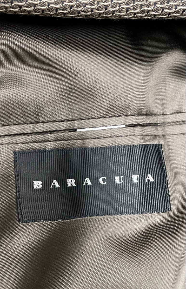 Baracuta Men's Tan Brown Micro Weave Two Button Notch Lapel Blazer Jacket