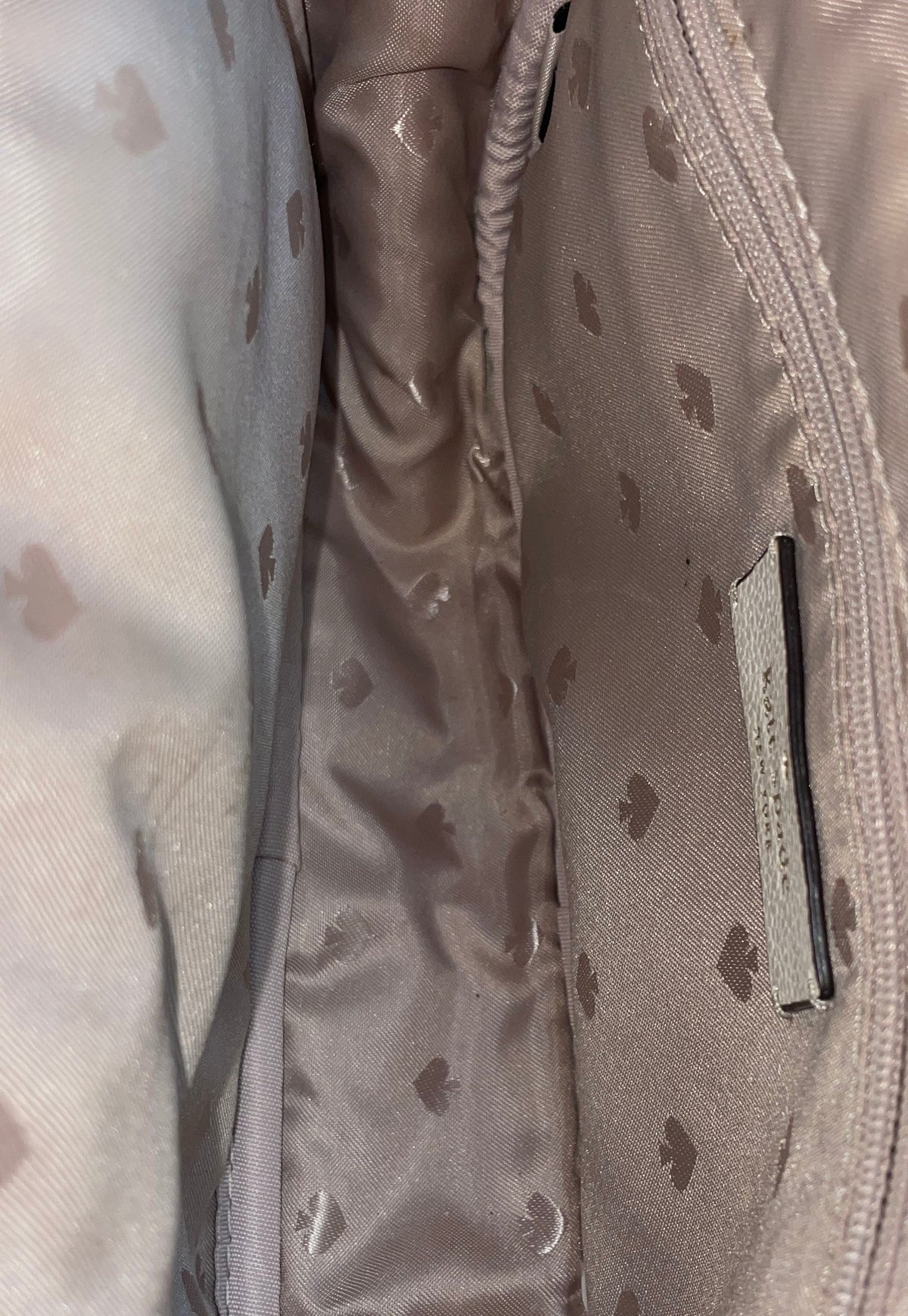 Kate Spade White Leather Crossbody Camera Bag Webbed Strap Gold Hardware