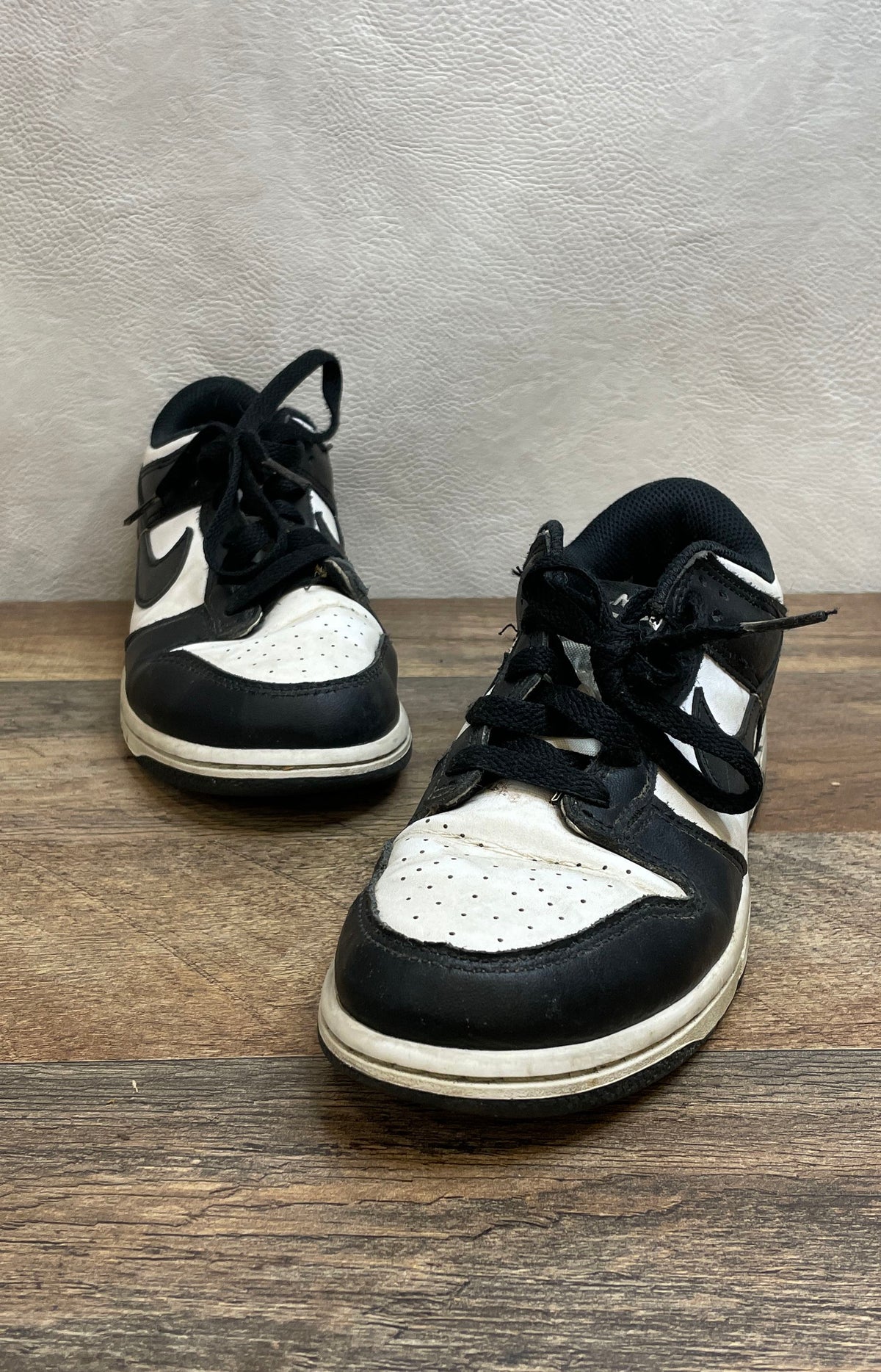Nike Dunk Low Panda Black White Kids Casual Sneakers Size 3Y