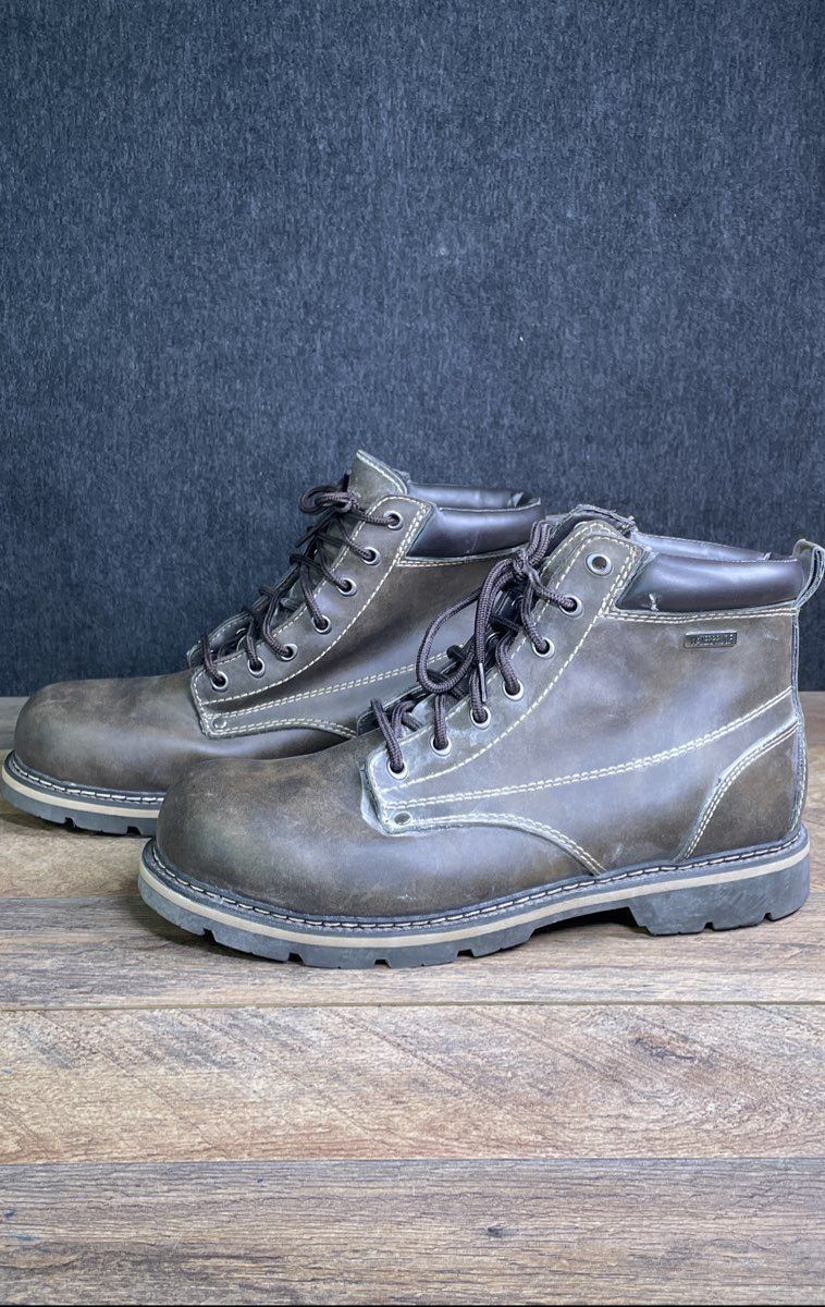 Dexter Men's Brown Waterproof Oil Resistant Ankle Work Boots Size 13
