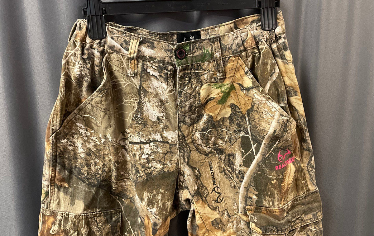 Realtree Women's Edge Camo Cargo Hunting Pants Sz S