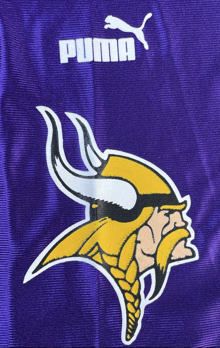 Vintage 90s Randall Cunningham Minnesota Vikings Puma Jersey #7 Sz XL