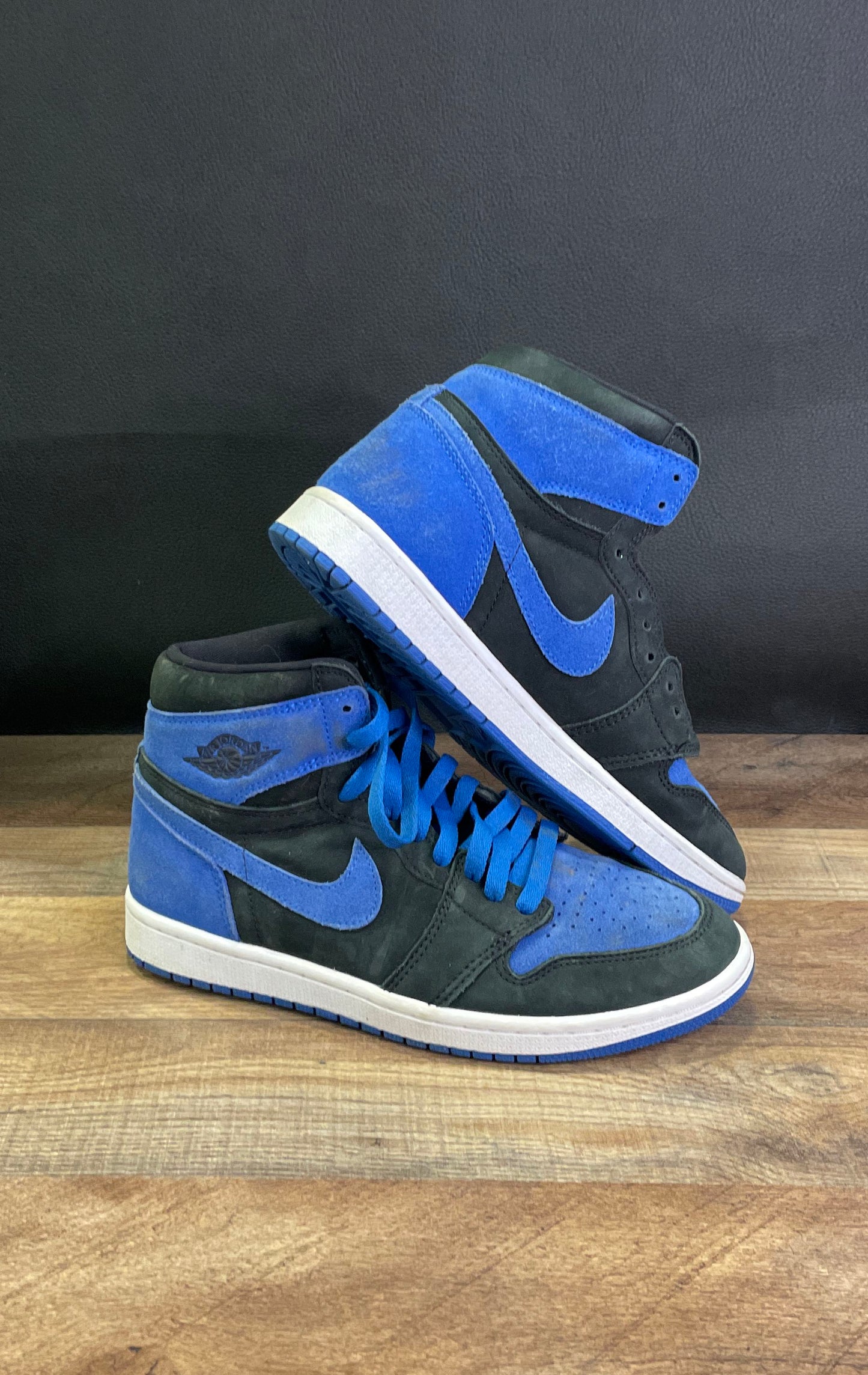 Nike Air Jordan 1 Retro High OG Royal Reimagined Black Blue Size 8
