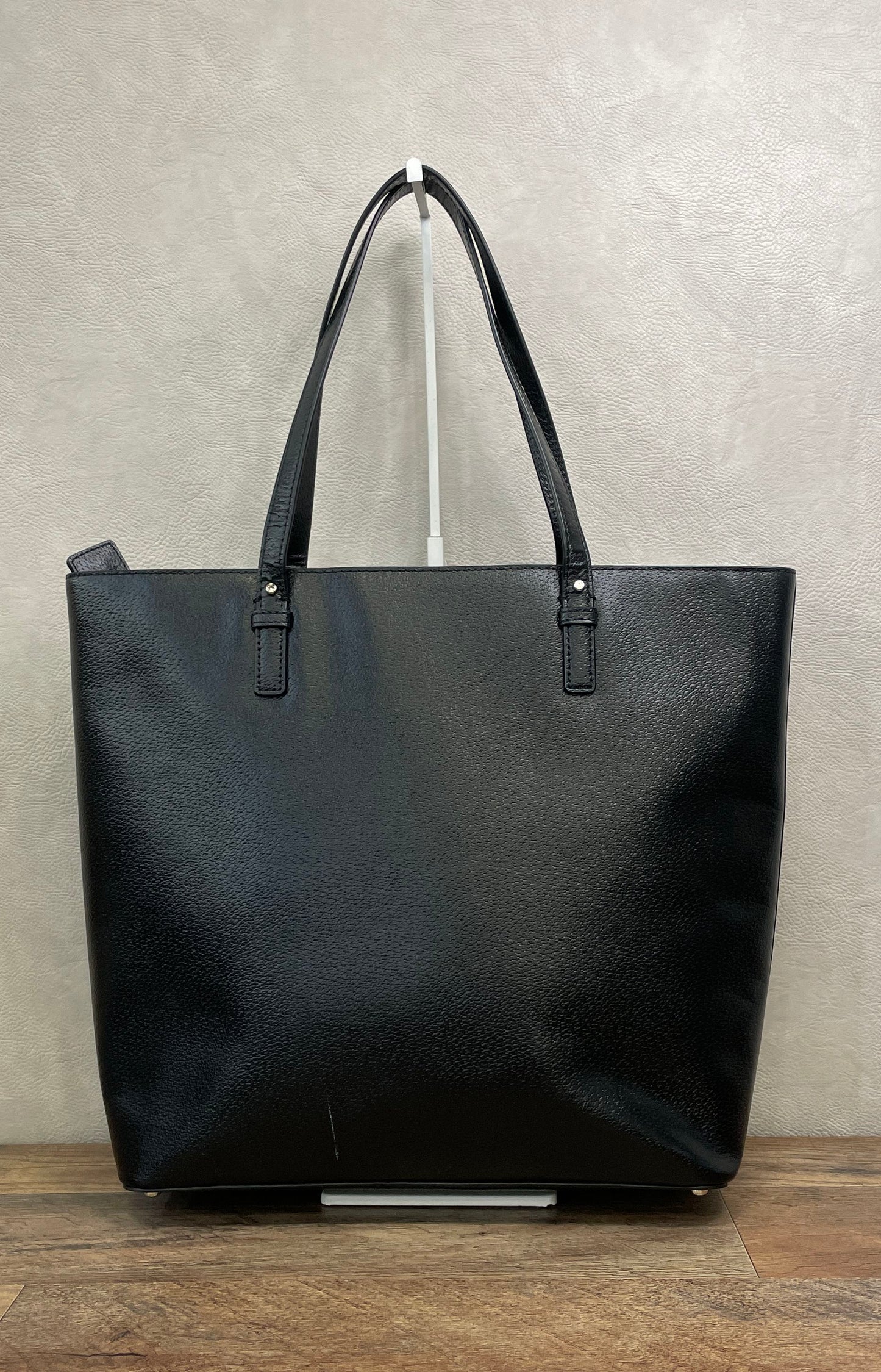 Kate Spade New York Black Saffiano Leather Large Tote Bag Gold Hardware