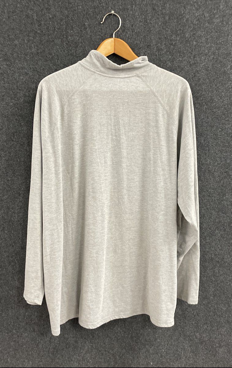 Carhartt Men's Heather Gray Force Relaxed Fit Quarter Zip Pocket Shirt Sz 4XL