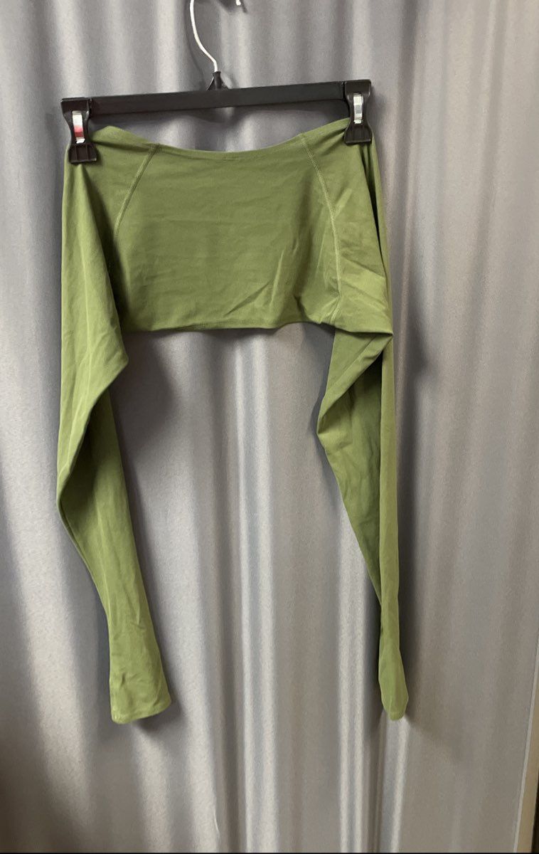 Splits59 Women's Green Airweight Shrug Bolero Long Sleeve Thumbholes D3099