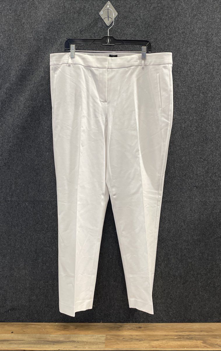 Talbots Women's Newport Curvy Pants White NWT Size 18