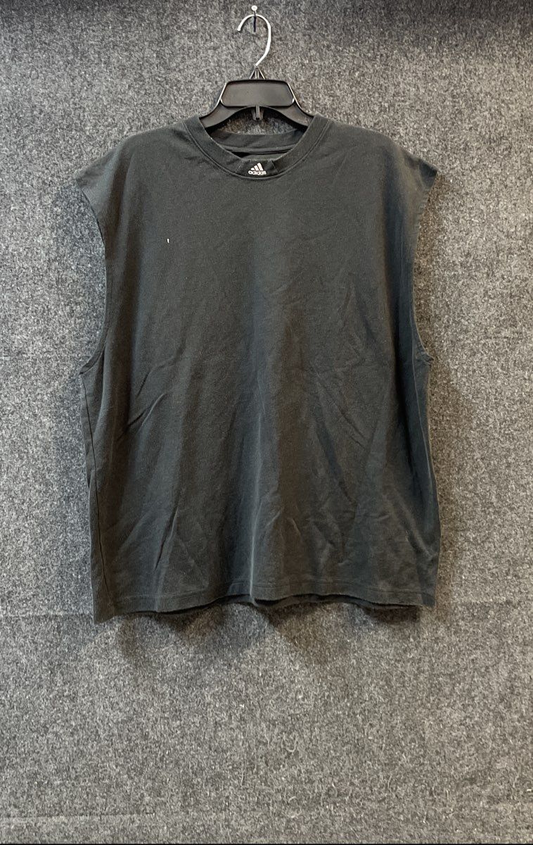 Vintage Y2K Adidas Men's Sleeveless Muscle Tank Shirt Black Sz XL