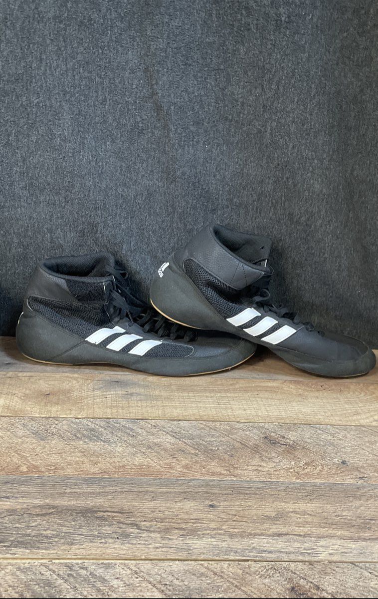 Adidas HVC 2 Black White Wrestling Shoes Size 13