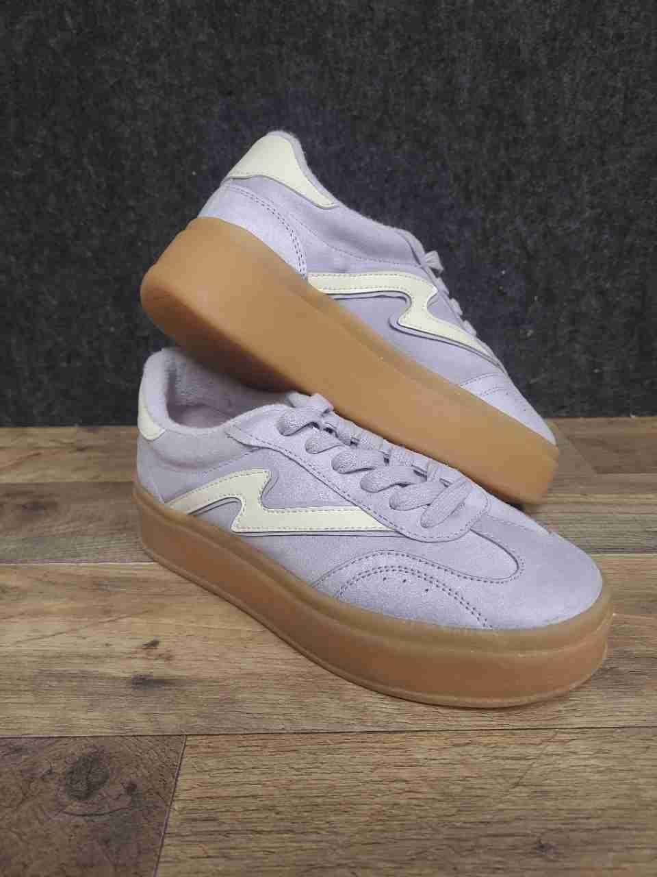 Madden Girl Mightty Lavender Gum Platform Lifestyle Sneakers Women's Size 6.5
