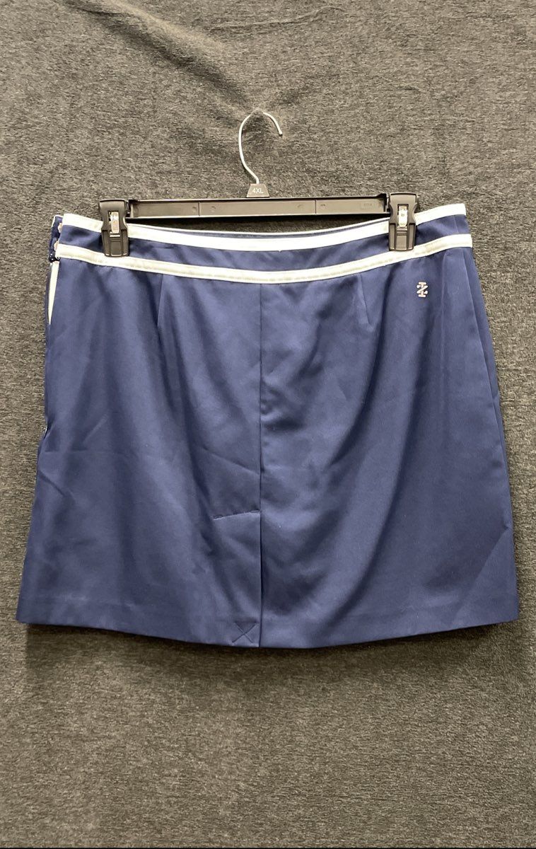 IZOD Golf Women's Navy Blue White Trim Athletic Golf Skort Sz 12