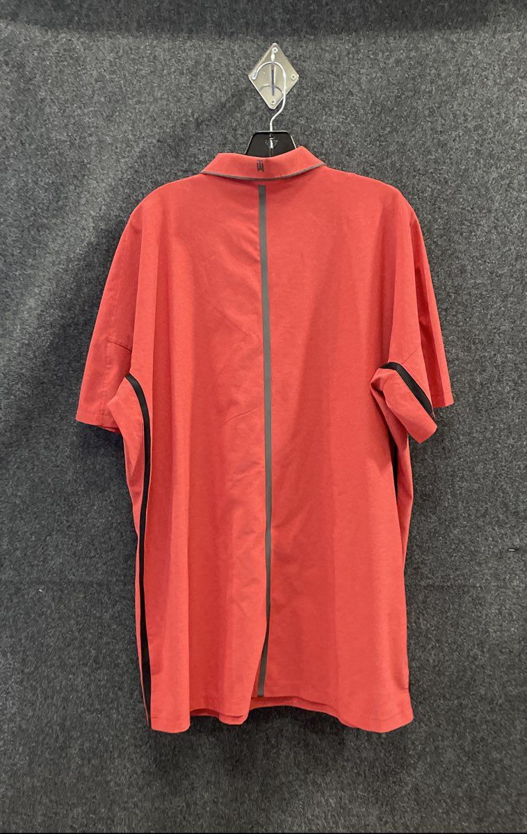 Nike Tiger Woods Collection Men's Red Dri-FIT Golf Polo Shirt Sz XL
