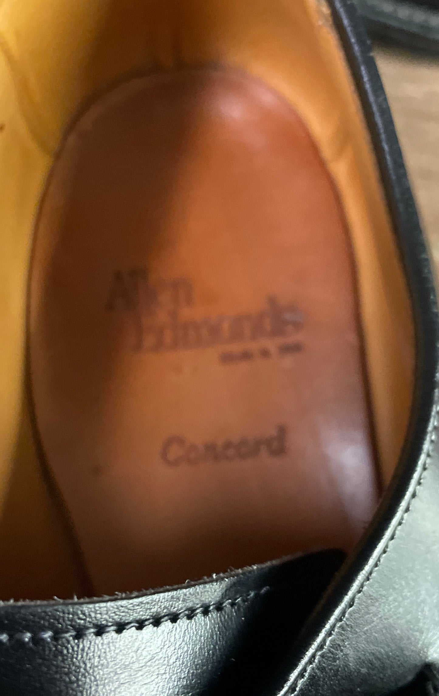 Allen Edmonds Concord Black Single Monk Strap Bicycle Toe Shoes Size 11.5 B