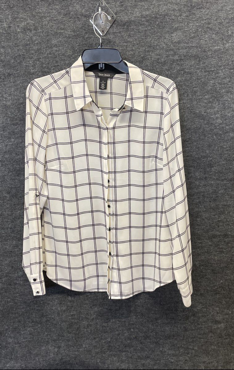 White House Black Market Women's Lot 2 Tops Blouses Multicolor Peasant Sz M 8