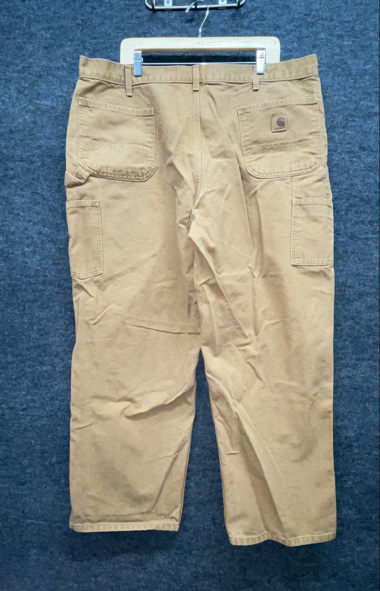 Carhartt Men's B11 Brown Washed Duck Original Dungaree Fit Work Pants Sz 42x30