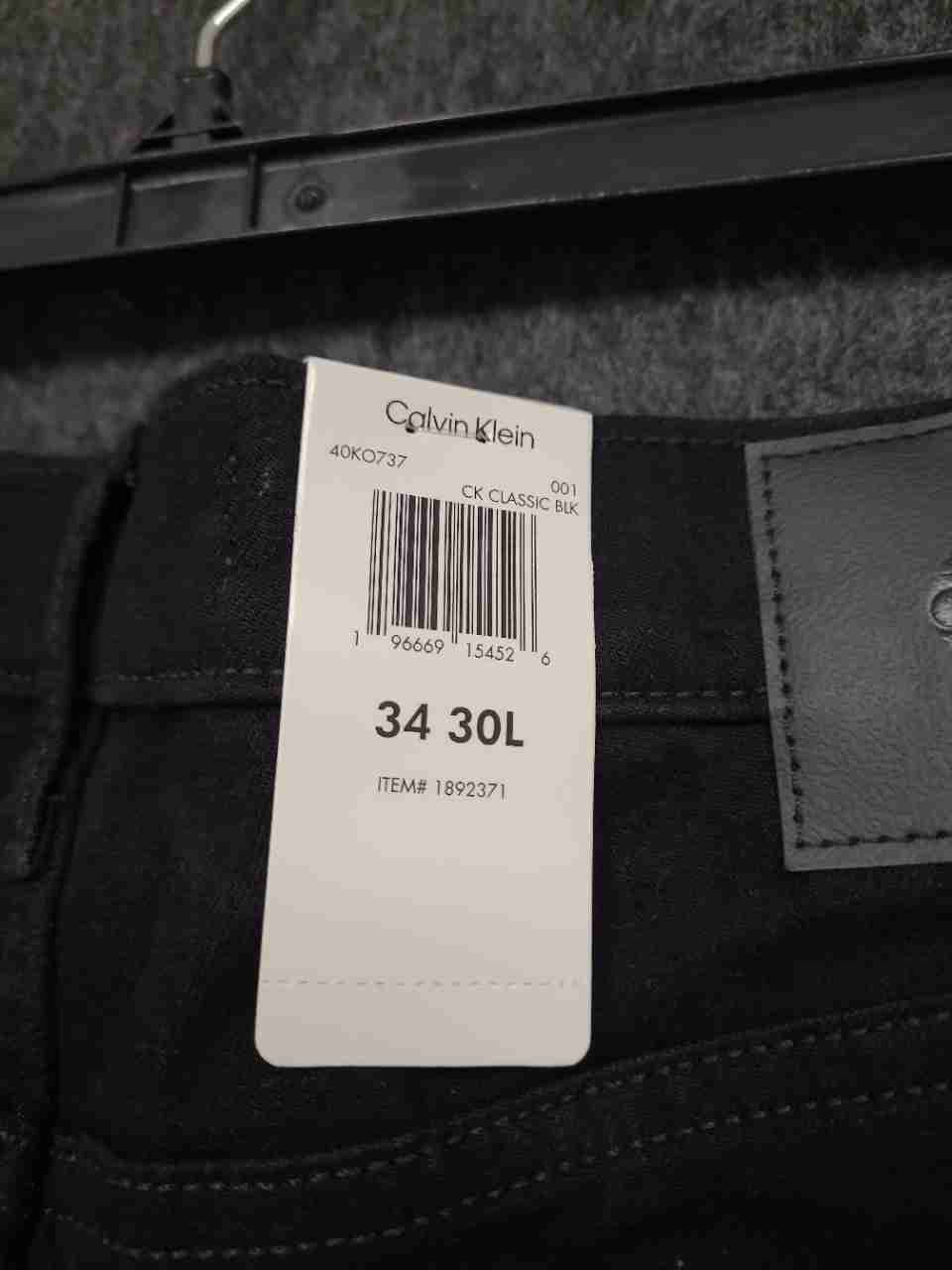Calvin Klein Jeans Men's Classic Black Stretch Denim Jeans NWT Sz 34x30