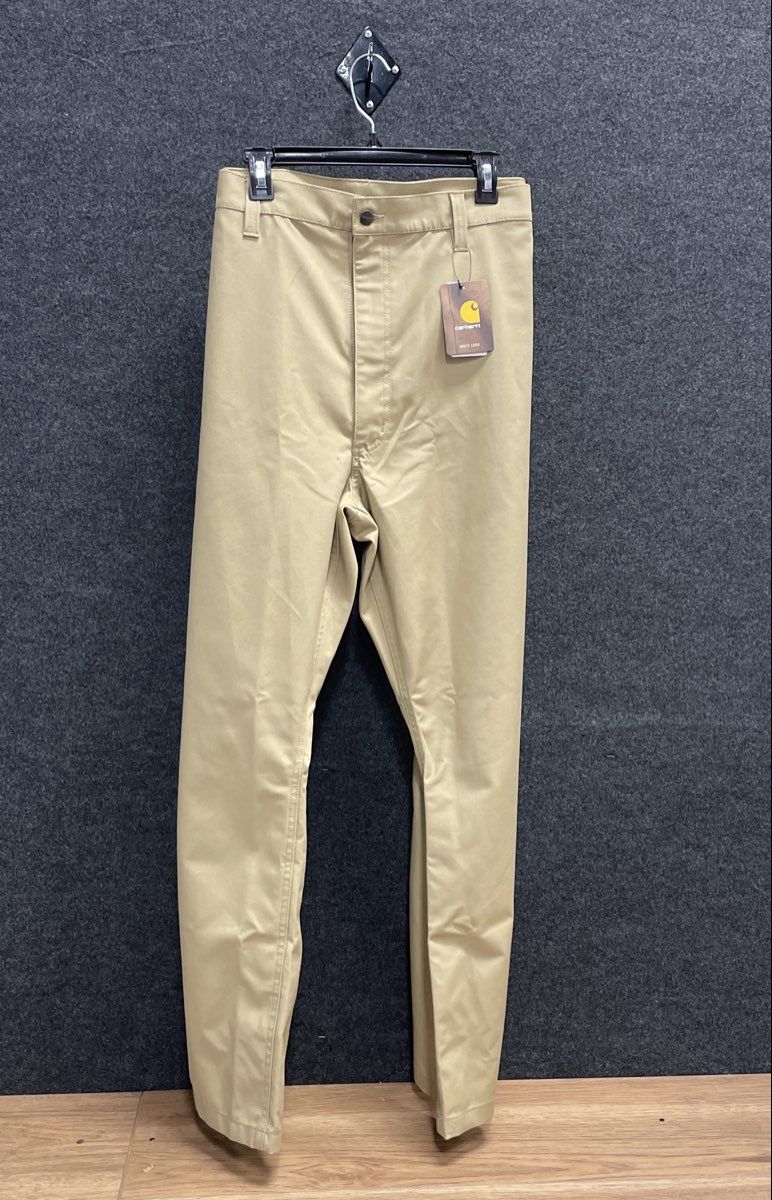 Carhartt Men's Rugged Flex Relaxed Fit Khaki Canvas Work Pants NWT Sz 52x30