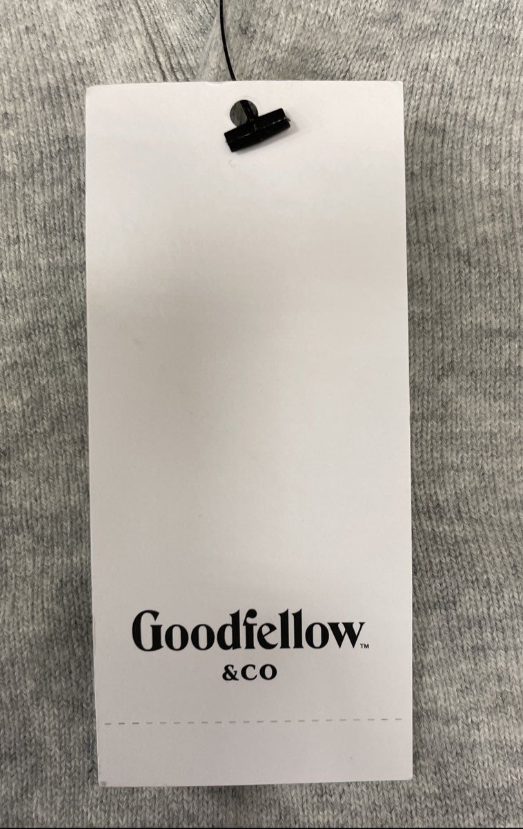 Goodfellow & Co Men's Light Gray Mock Neck 3-Button Polo Sweater Pullover NWT XL