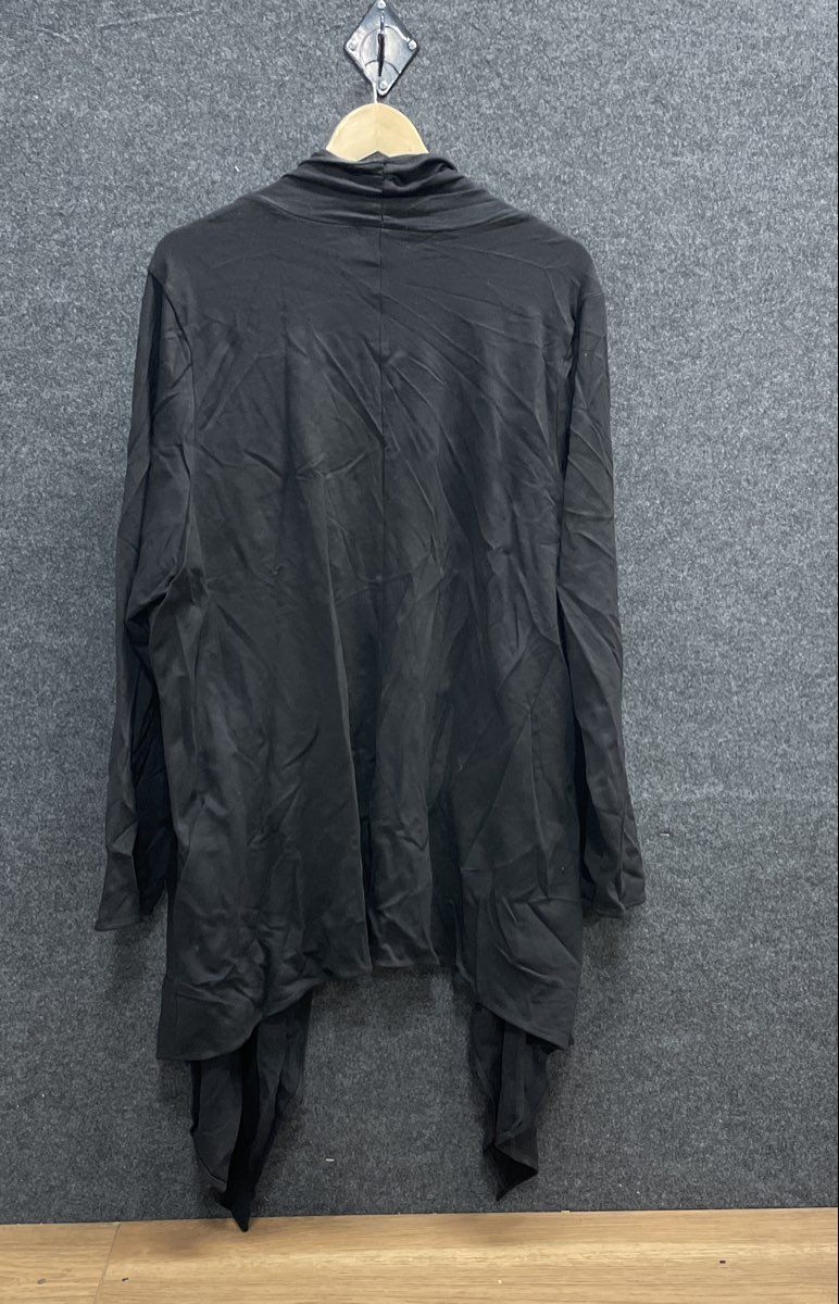 Torrid Women's Black Open Front Draped Cardigan Lightweight Sz 4 NWT