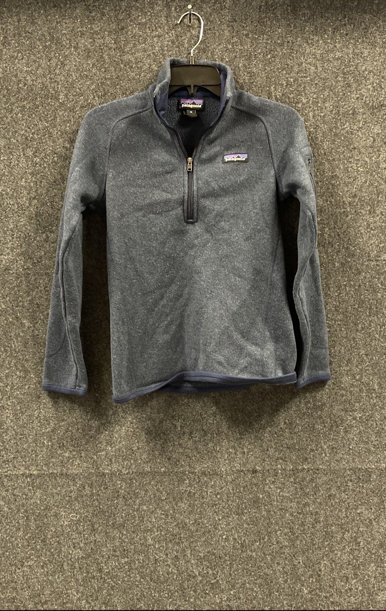 Patagonia Women's Navy Blue Heather Better Sweater 1/4 Zip Fleece Pullover Sz XS