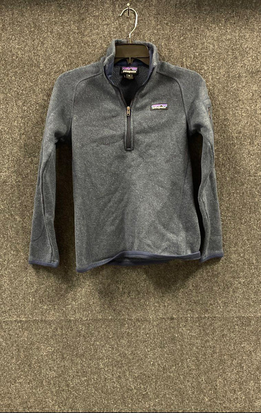 Patagonia Women's Navy Blue Heather Better Sweater 1/4 Zip Fleece Pullover Sz XS