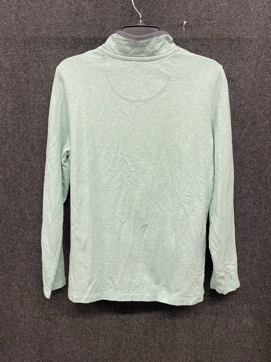 L.L. Bean Women's 1912 Heritage Button-Neck Sweatshirt Mint Green Sz M