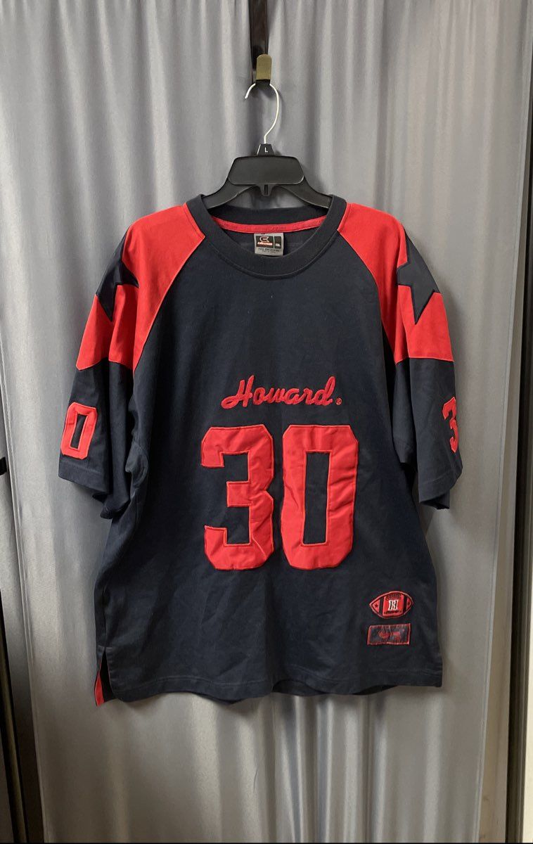 Colosseum Men's Howard University Football Jersey Navy Red Vintage 90s Sz XXL