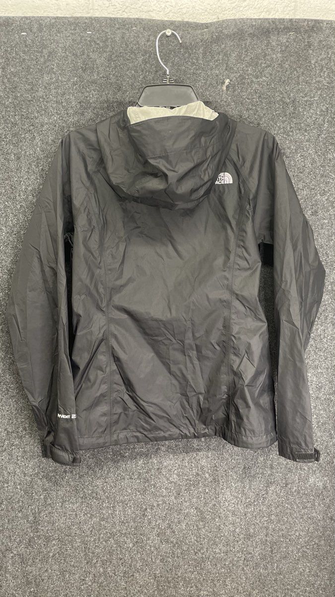 The North Face Women's Black HyVent 2L Hooded Rain Jacket Shell Sz S