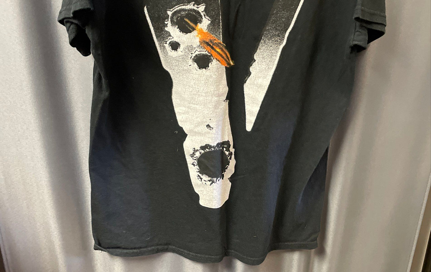 VLONE x Pop Smoke Men's Black Hawk Em Graphic T-Shirt Meet the Woo 2 Sz M