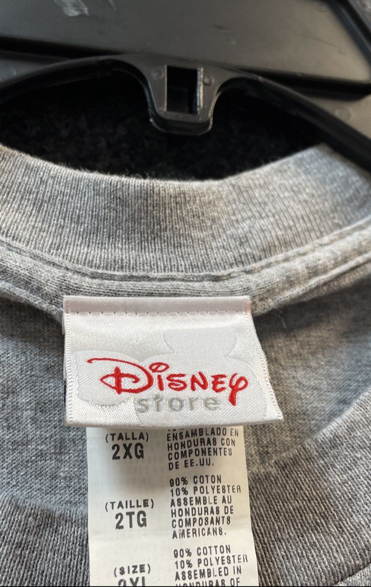 Disney Store Men's Tigger Graphic T-Shirt Gray Heather Vintage Y2K Sz 2XL