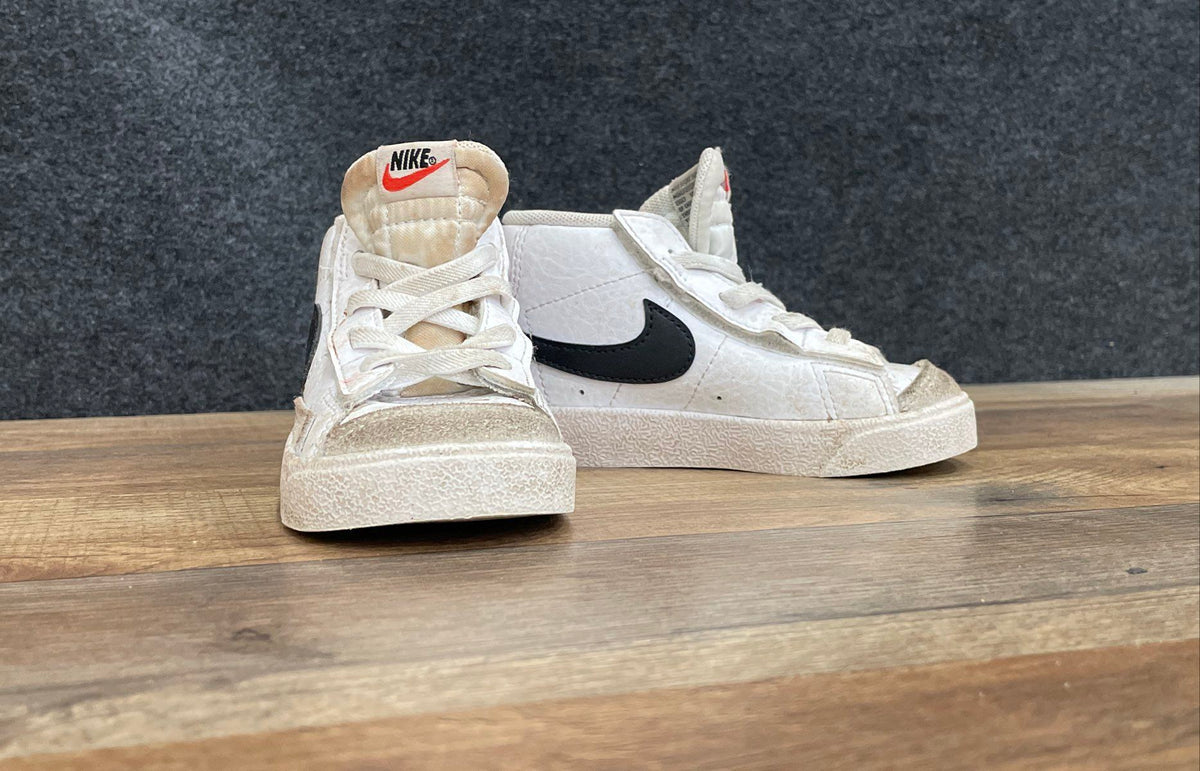 Nike Blazer Mid '77 White Black Toddler High Top Shoes Size 7C
