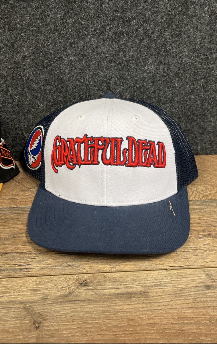 Lot 3 Mitchell & Ness NFL Dolphins NHL Penguins Grateful Dead Snapback Hats
