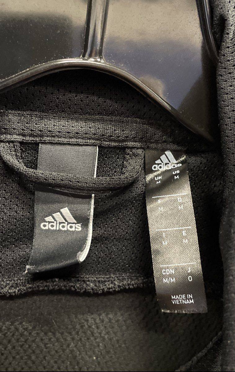 Adidas Men's Black Climalite Full Zip Performance Hoodie Jacket Size M