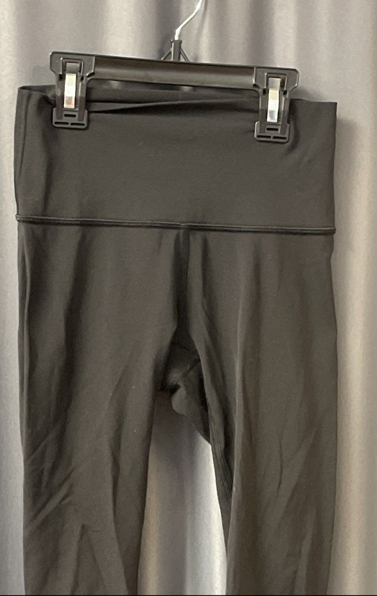 Lululemon Women's Black High-Rise Leggings Flywheel Sports FLY Graphic Sz 2