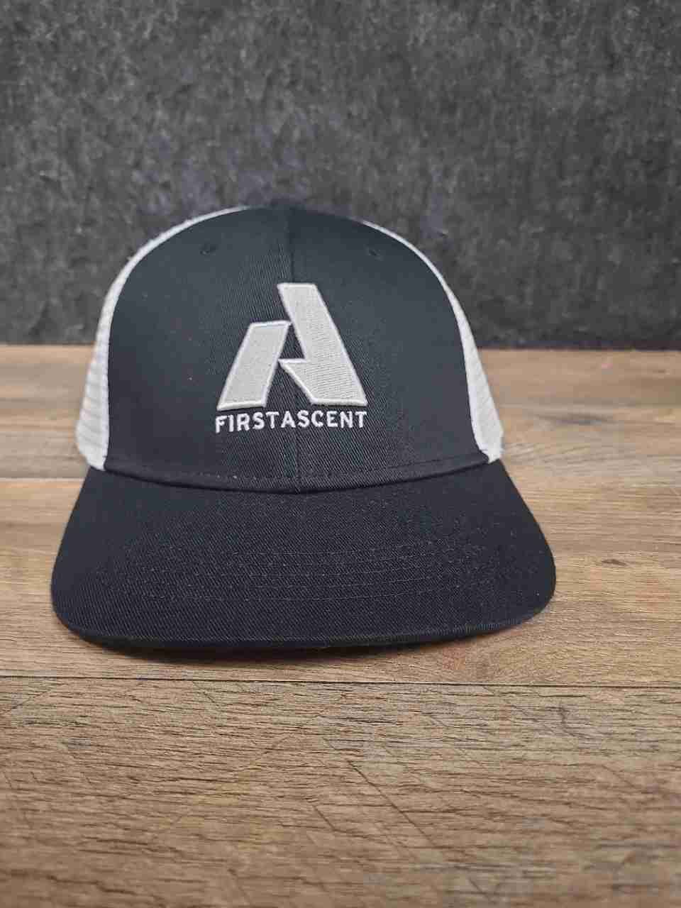 Eddie Bauer Men's First Ascent Trucker Hat Black White Snapback Mesh NWT