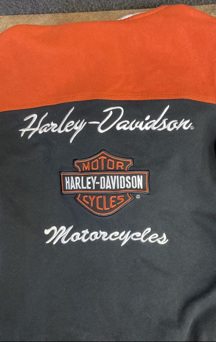 Harley-Davidson Genuine Motorclothes Embroidered Zip Hoodie Jacket Sz M