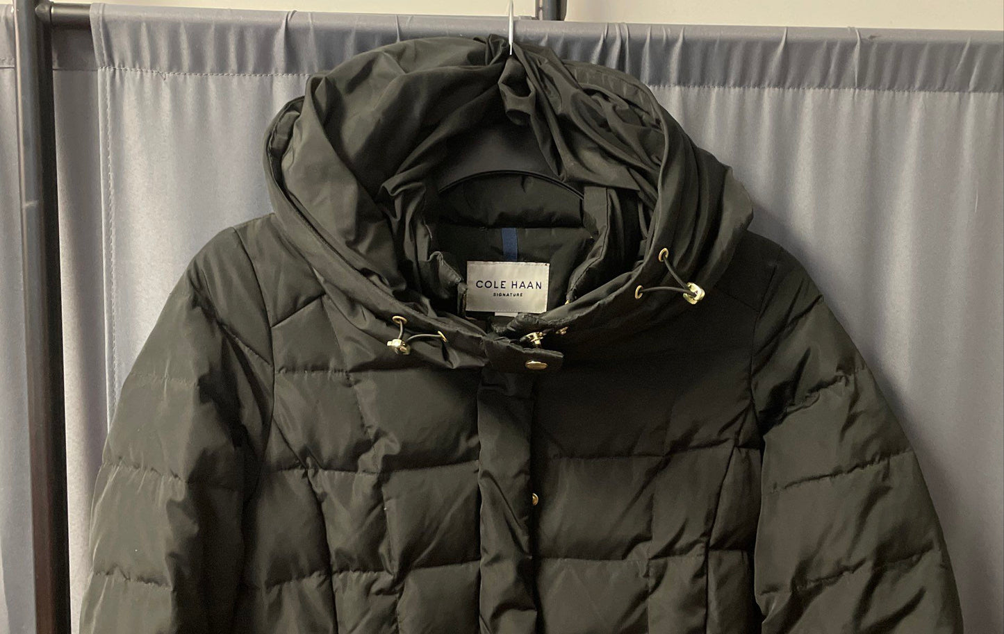 Cole Haan Signature Women's Black Down Puffer Jacket Sz S