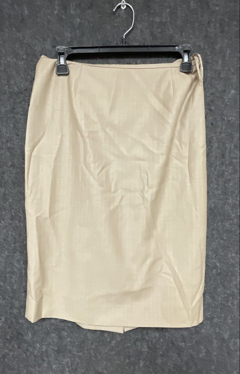Calvin Klein Women's Tan Textured 2-Piece Blazer Skirt Suit Set Sz 6