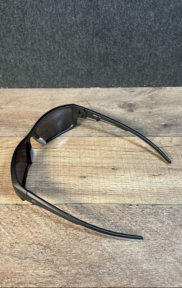 Rivbos Men's Sport Sunglasses Black Wrap Frame RB861 61-17-128 With Case