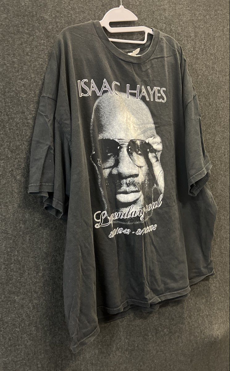 Isaac Hayes Legendary Soul Memorial Tribute Graphic T-Shirt Delta Sz 3XL