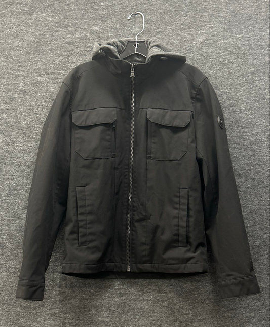 Michael Kors Men's Black Softshell Zip-Up Jacket Size S