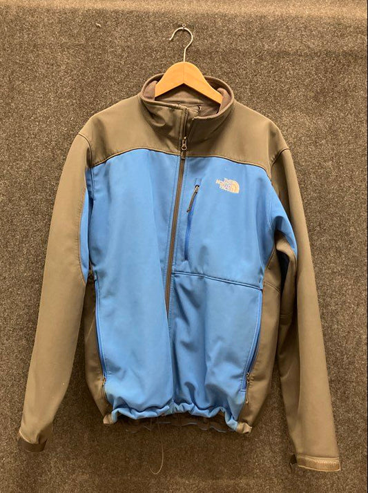 The North Face Men's Apex Bionic Softshell Jacket Blue Brown Full Zip Sz XL