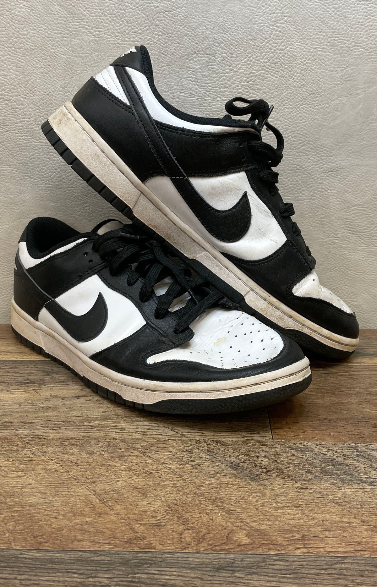 Nike Dunk Low Retro White Black Panda Sneakers Women's Size 12