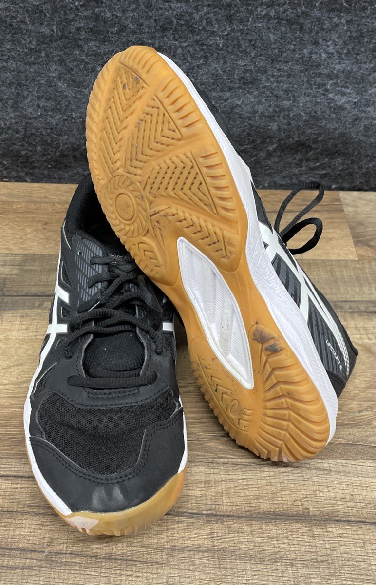 Asics Upcourt 6 Black White Volleyball Indoor Court Sneakers Men's Size 7